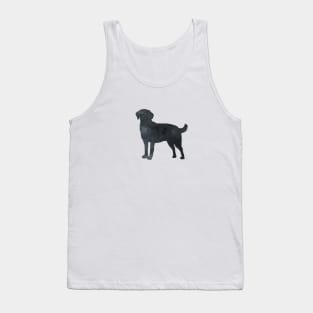 Lab Dog Labrador Black Silhouette Art Tank Top